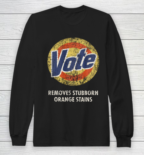 Anti Trump Vote Detergent Funny Vintage Long Sleeve T-Shirt