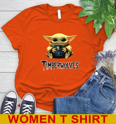 NBA Basketball Minnesota Timberwolves Star Wars Baby Yoda Shirt 92