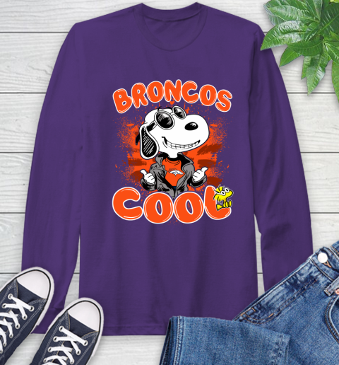 NFL Football Denver Broncos Cool Snoopy Shirt Long Sleeve T-Shirt 5