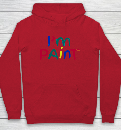 I Heart Love To Finger Paint Couple Valentine I'm Paint Hoodie 6
