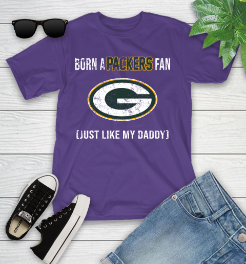 NFL Green Bay Packers Football Loyal Fan Just Like My Daddy Shirt Youth T-Shirt 3