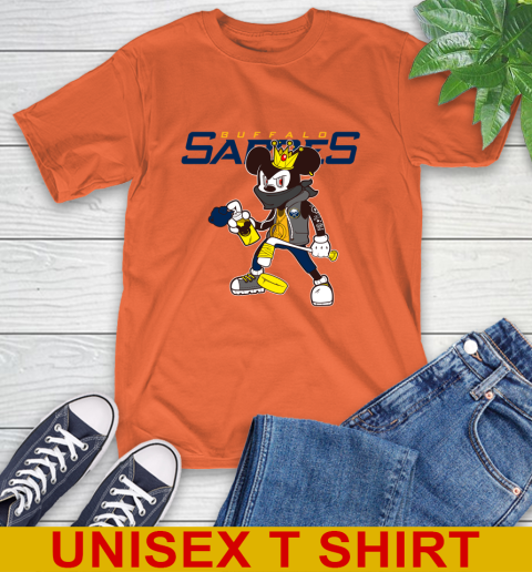 Buffalo Sabres NHL Hockey Mickey Peace Sign Sports T-Shirt 5