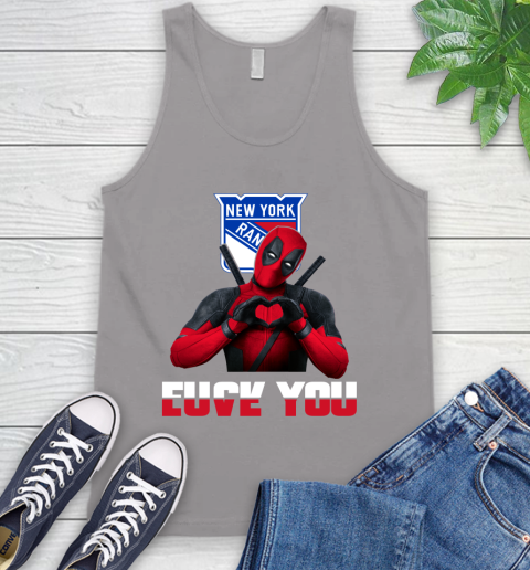 NHL New York Rangers Deadpool Love You Fuck You Hockey Sports Tank Top 3