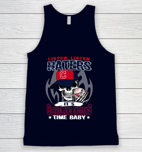 Listen Haters It is INDIANS Time Baby MLB Tank Top 2