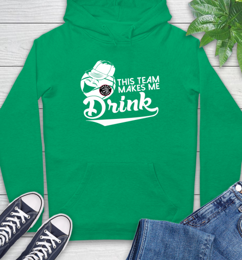 Toronto Raptors NBA Basketball This Team Makes Me Drink Adoring Fan Hoodie 8