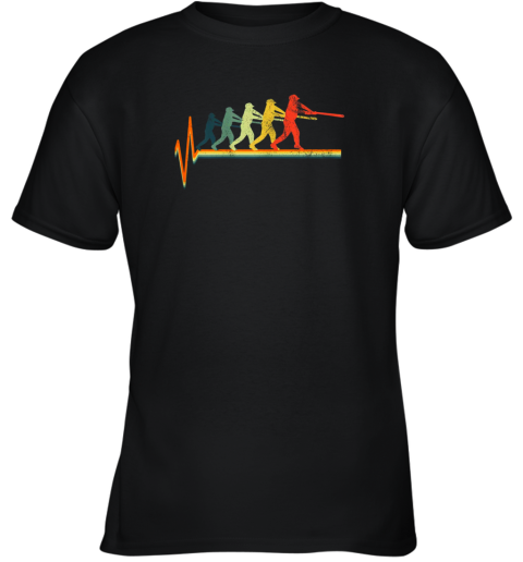 Baseball Shirt Heartbeat Shirt Heart Frequency Youth T-Shirt