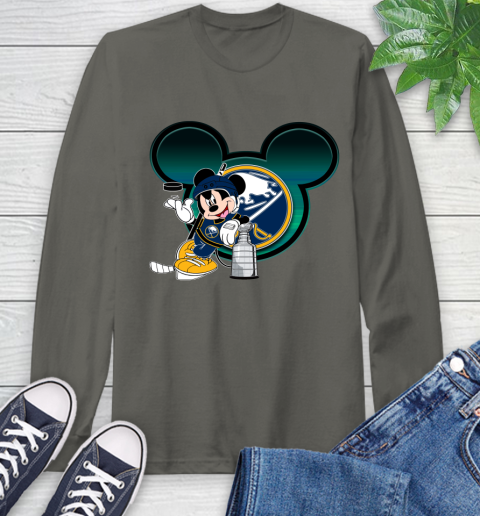 NHL Buffalo Sabres Stanley Cup Mickey Mouse Disney Hockey T Shirt Long Sleeve T-Shirt 8
