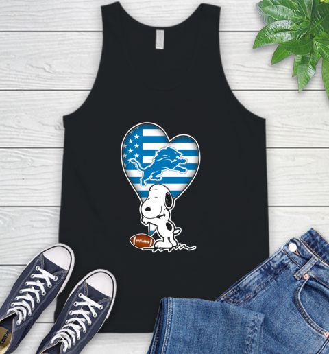 Detroit Lions NFL Football The Peanuts Movie Adorable Snoopy Tank Top 2