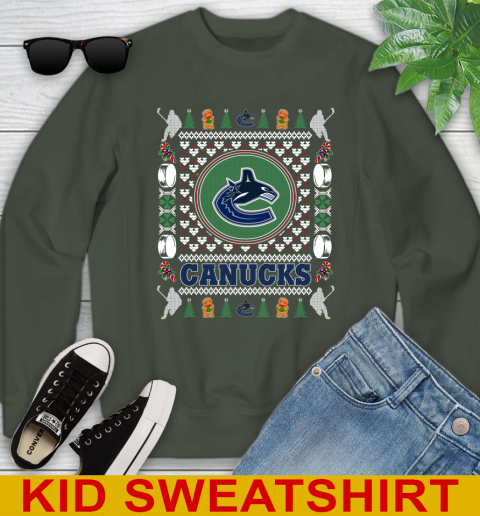 Vancouver Canucks Merry Christmas NHL Hockey Loyal Fan Youth Sweatshirt - Image 9