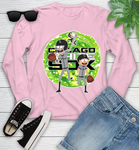 MLB Chicago White Sox Rick And Morty Baseball Sports Youth Long Sleeve 10