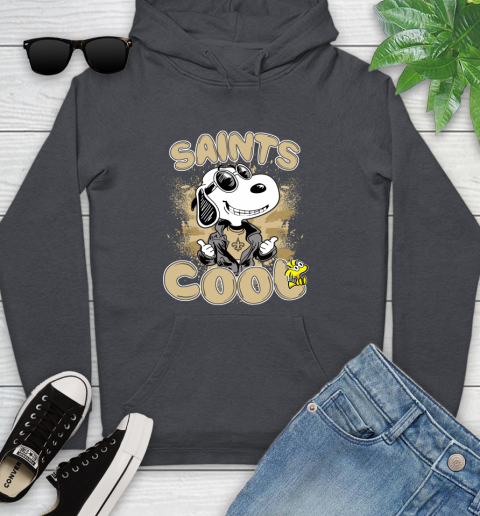 NFL Football New Orleans Saints Cool Snoopy Shirt Youth Hoodie 8