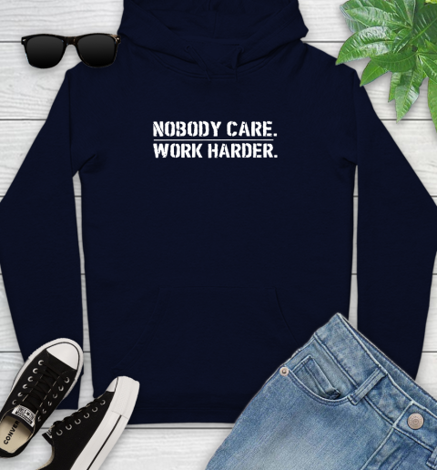 Lamar Jackson Nobody Cares Work Harder Youth Hoodie 3