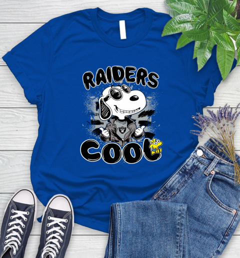 NFL Football Oakland Raiders Cool Snoopy Shirt Women's T-Shirt 10