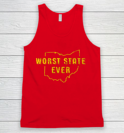 Worst State Ever Ohio Sucks Michigan Sports Fan Tank Top 4