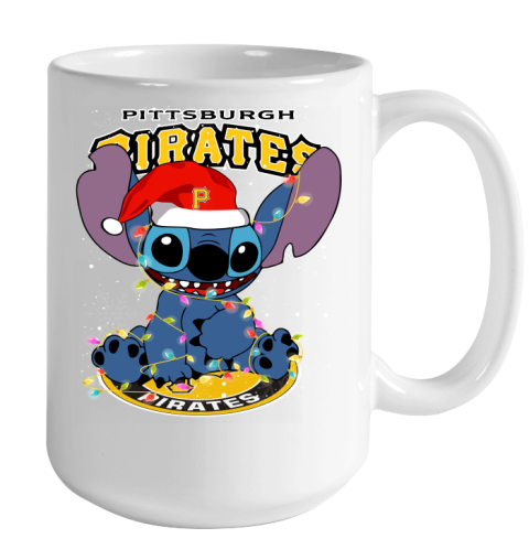 Pittsburgh Pirates MLB noel stitch Baseball Christmas Color Changing Mug 15oz 2