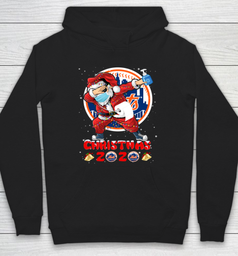 New York Mets Funny Santa Claus Dabbing Christmas 2020 MLB Hoodie