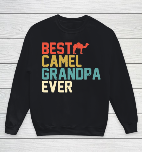 Grandpa Funny Gift Apparel  Best Camel Grandpa Ever Retro Grandpa Gifts Youth Sweatshirt