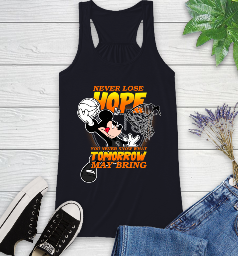 Brooklyn Nets NBA Basketball Mickey Disney Never Lose Hope Racerback Tank 9