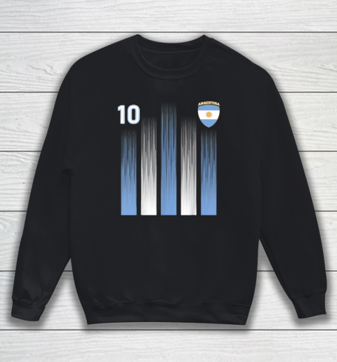 Argentinaian Jersey Argentina Soccer Jersey 10 Football Fan Sweatshirt