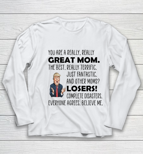 Trump Mothers Day Best Mom Ever Mug Mom Birthday Gift Youth Long Sleeve
