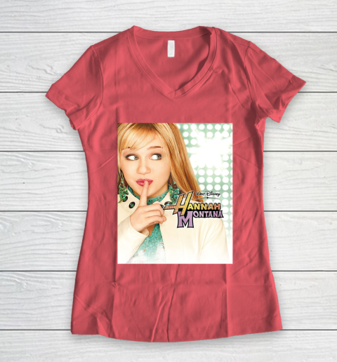 Hannah Montana Women's V-Neck T-Shirt 4
