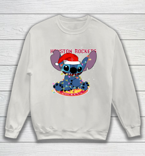 Houston Rockets NBA noel stitch Basketball Christmas Sweatshirt 8