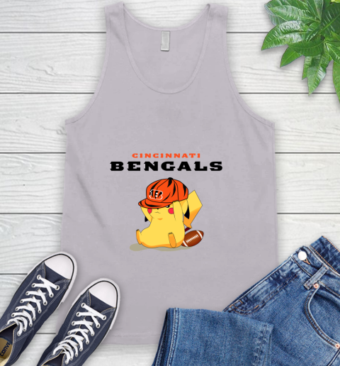 NFL Pikachu Football Sports Cincinnati Bengals Tank Top 4