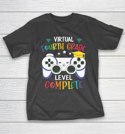 Back To School Shirt Virtual Fourth Grade level complete T-Shirt
