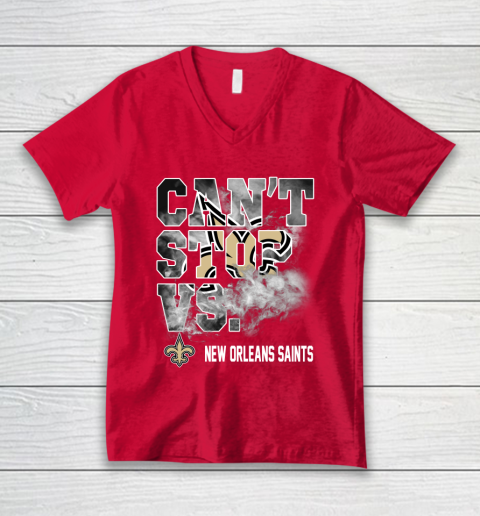 NFL New Orleans Saints Can't Stop Vs V-Neck T-Shirt 6