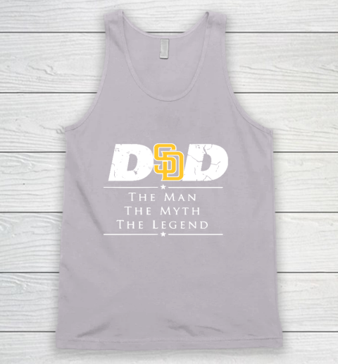 San Diego Padres MLB Baseball Dad The Man The Myth The Legend Tank Top 3
