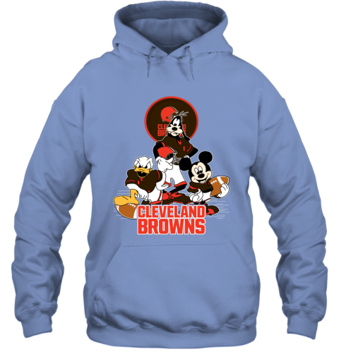 Men's Junk Food Heathered Gray Cleveland Browns Disney Mickey QB T-Shirt