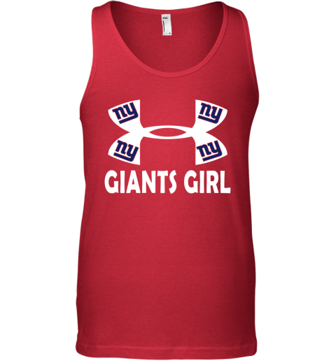 NFL New York Giants Girl Under Armour Football Sports TSU7kODmy9k unisex tank 17 95 151514 front red