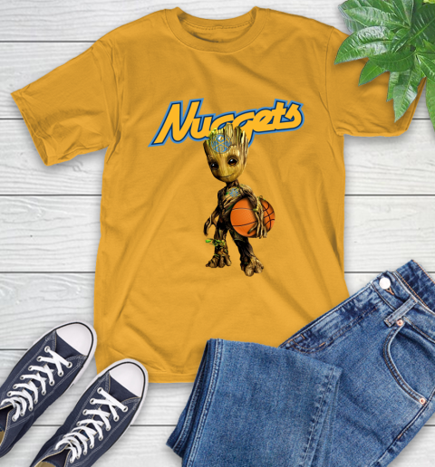 Denver Nuggets NBA Basketball Groot Marvel Guardians Of The Galaxy T-Shirt 3