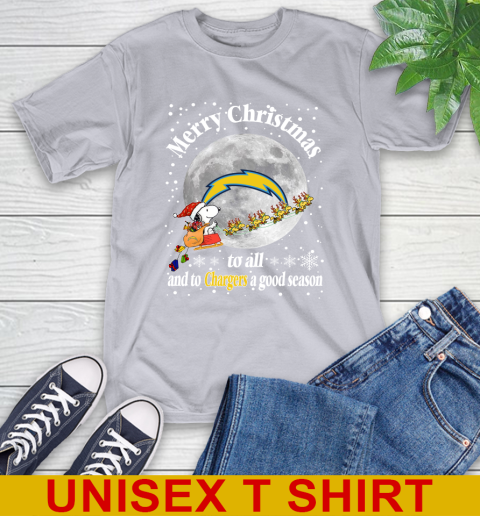 Los Angeles Chargers Merry Christmas To All And To Chargers A Good Season NFL Football Sports T-Shirt 5