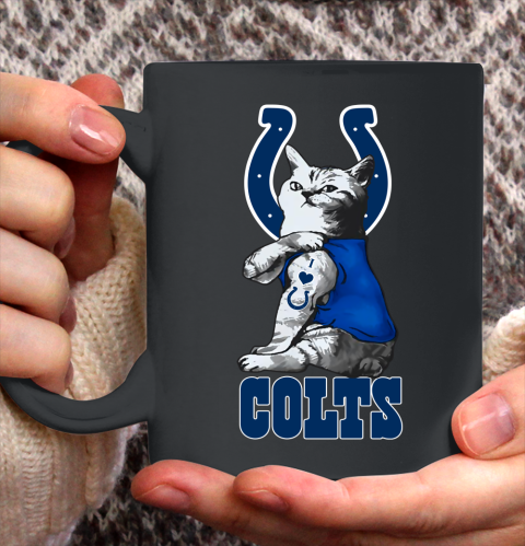 NFL Football My Cat Loves Indianapolis Colts Ceramic Mug 11oz