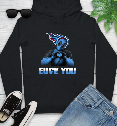 NHL Tennessee Titans Deadpool Love You Fuck You Football Sports Youth Hoodie