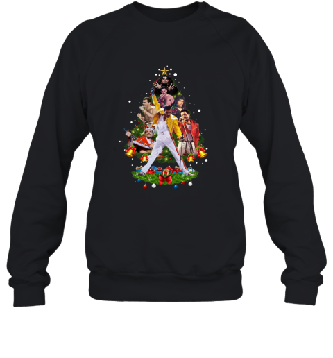 Freddie Mercury Christmas Tree Sweatshirt