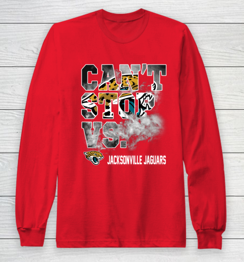NFL Jacksonville Jaguars Can't Stop Vs Long Sleeve T-Shirt 7