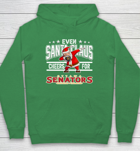 Ottawa Senators Even Santa Claus Cheers For Christmas NHL Hoodie 5