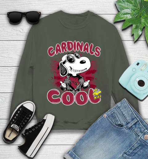 NFL Football Arizona Cardinals Cool Snoopy Shirt Youth Sweatshirt 7