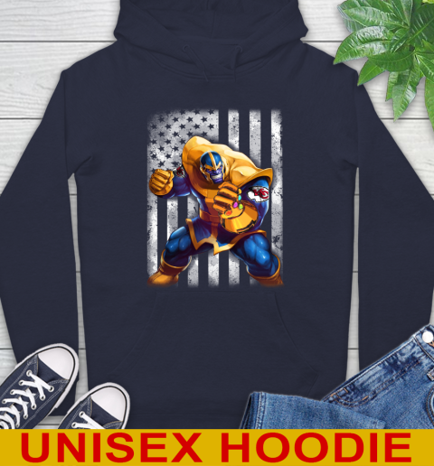 NFL Football Kansas City Chiefs Thanos Marvel American Flag Shirt Hoodie 3