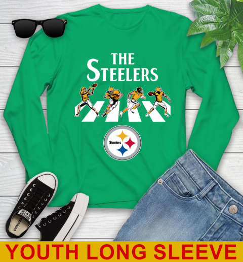 NFL Football Pittsburgh Steelers The Beatles Rock Band Shirt Youth Long Sleeve 7