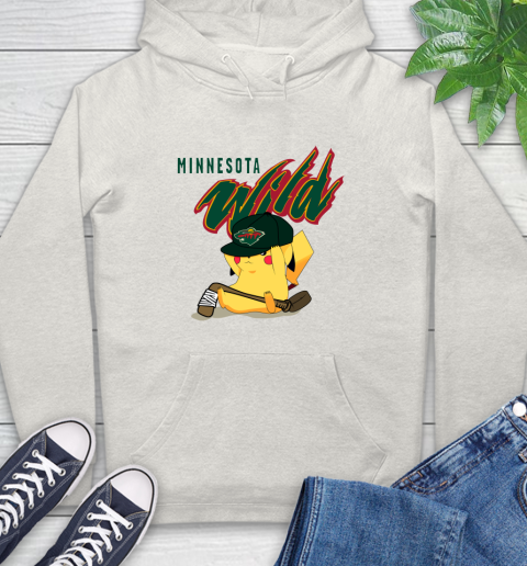 NHL Pikachu Hockey Sports Minnesota Wild Hoodie 12