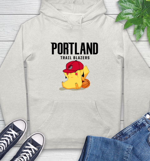 NBA Pikachu Basketball Sports Portland Trail Blazers Hoodie 12