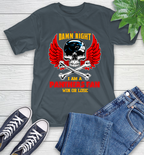 NFL Damn Right I Am A New York Jets Win Or Lose Skull Football Sports (2) T-Shirt 10