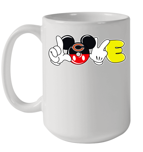 Chicago Bears NFL Football Love Mickey Disney Sports Ceramic Mug 15oz