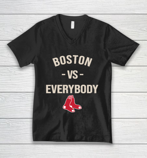 Boston Red Sox Vs Everybody V-Neck T-Shirt