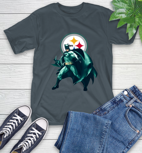 NFL Batman Football Sports Pittsburgh Steelers T-Shirt 9