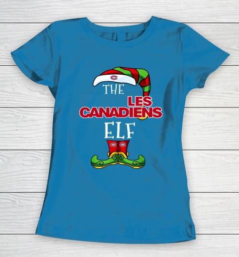 Montreal Canadiens Christmas ELF Funny NHL Women's T-Shirt 6