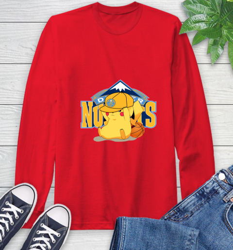 NBA Pikachu Basketball Sports Denver Nuggets Long Sleeve T-Shirt 10